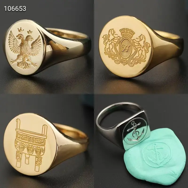 MEUSE 缪斯高级珠宝定制 生日与纪念日定制 印章戒指 款式图片 2