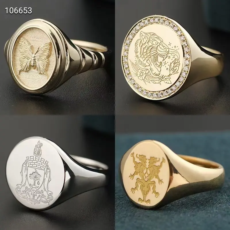 MEUSE 缪斯高级珠宝定制 生日与纪念日定制 印章戒指 款式图片 3