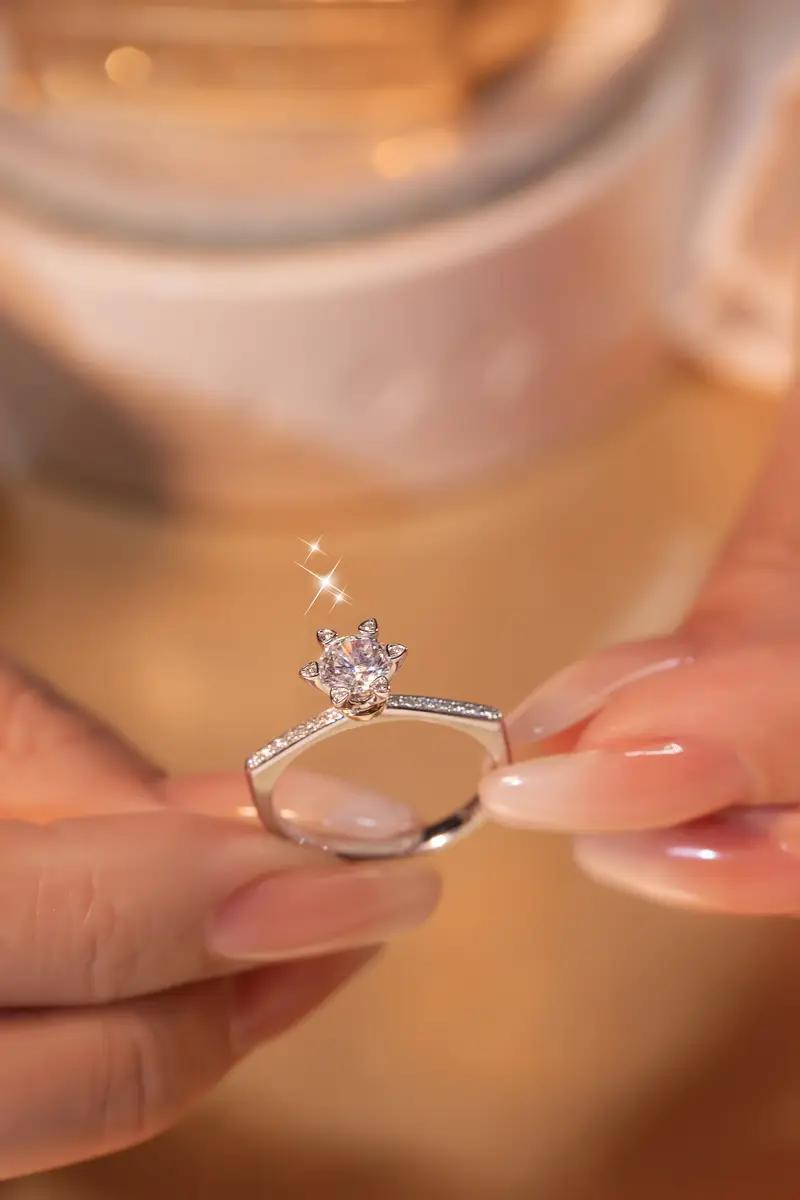 MEUSE 缪斯高级珠宝定制 订婚钻戒 星芒 款式图片 2